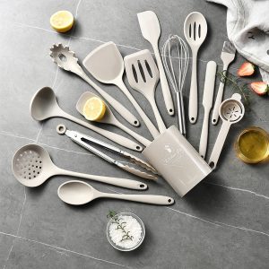 15-Piece Silicone Kitchen Utensil Set